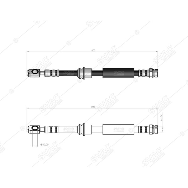 SVAC 10-271 Fren Hortumu Ön Caddy 16-20