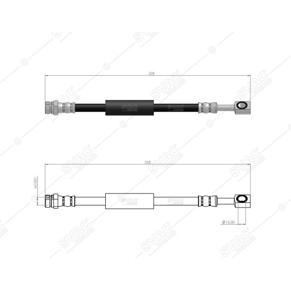 SVAC 10-273 Fren Hortumu Arka Q7 15 - Q8 18 - Touareg 3.0 TDI 17 - Bentley Bentayga 15 -