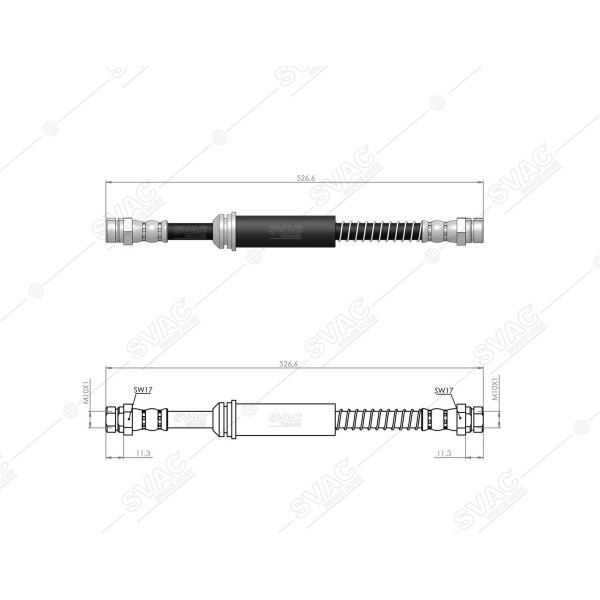 SVAC 100134 Ön Fren Hortumu Golf VI 08- Audi A3 D - D 03-