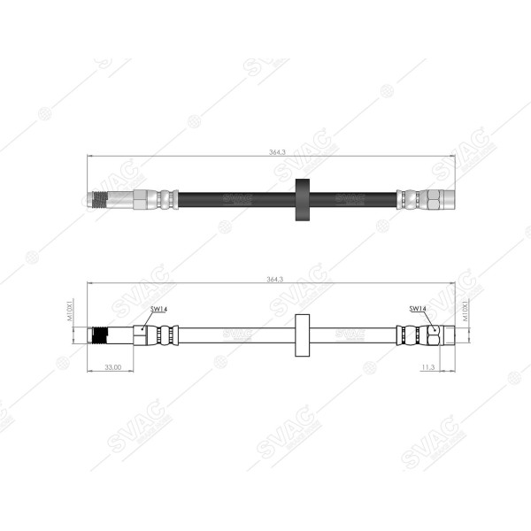 SVAC 100138 Ön Fren Hortumu Toledo I 91-99 