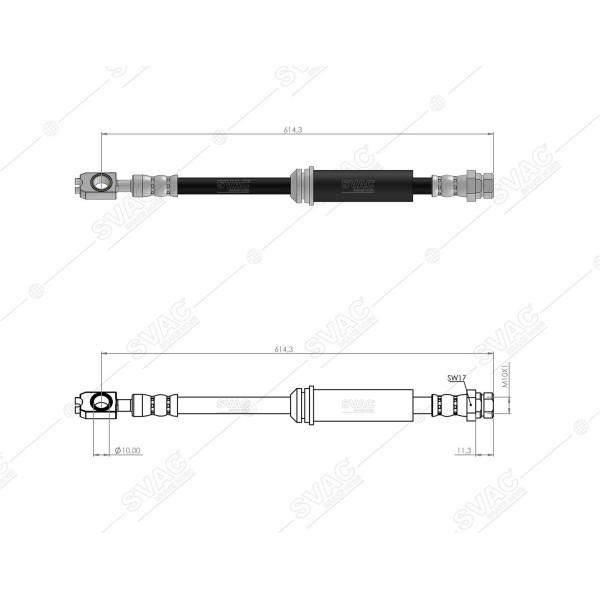 SVAC 100157 Ön Fren Hortumu VW Passat 07-10- 