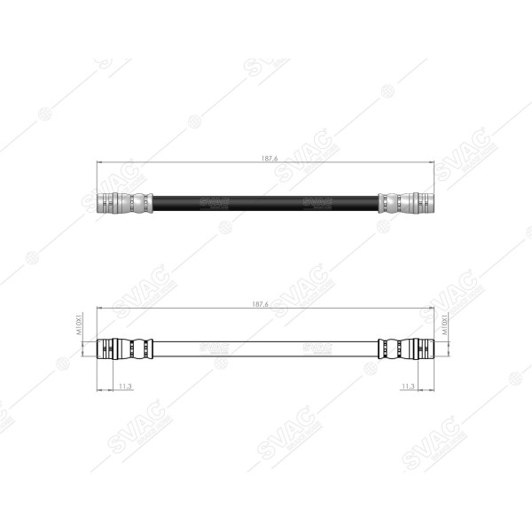 SVAC 100160 Arka Sol Fren Hortumu VW Phaeton 02- 
