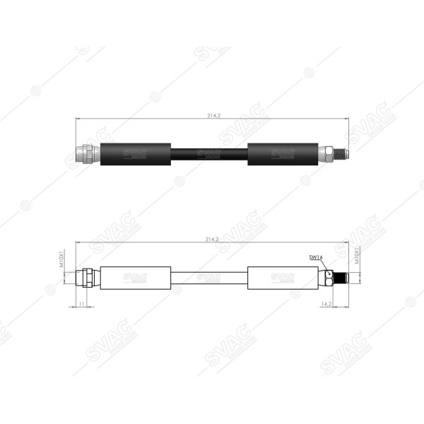 SVAC 100183 Arka Fren Hortumu A8 02-10 