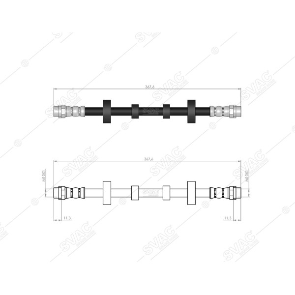 SVAC 100210 Ön Fren Hortumu VW Transporter T4 98- 