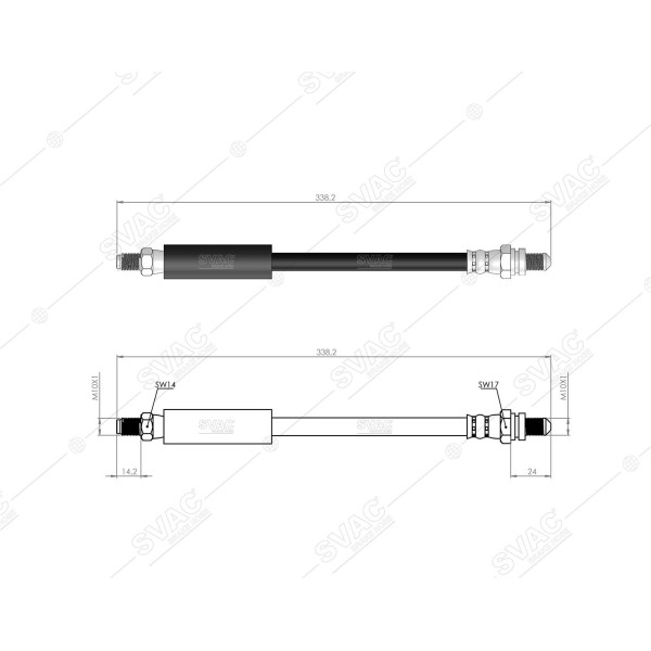 SVAC 20-124 Arka Fren Hortumu (Sag / Sol) Escort (Abssız Araçlar Icın) / (95 99)