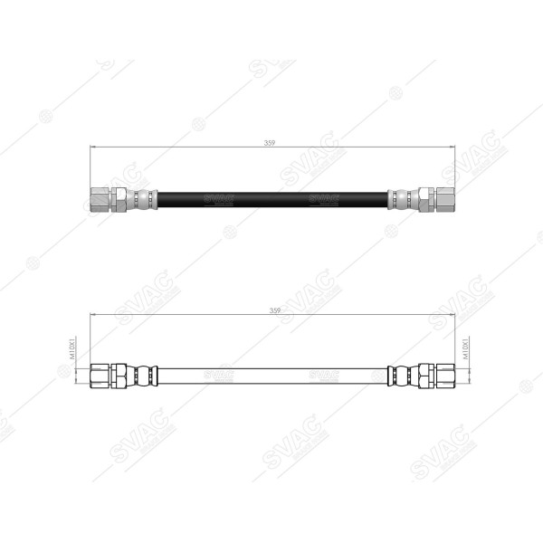 SVAC 20-126 Arka Fren Hortumu Fiesta 83 89 