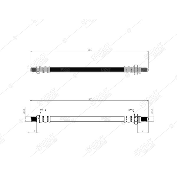 SVAC 20-130 Arka Fren Hortumu Fiesta 96 02 Mazda 2 