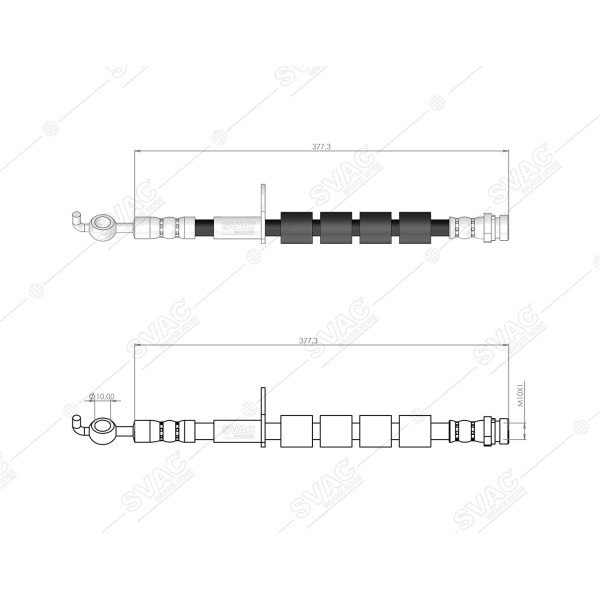 SVAC 20-133 Ön Fren Hortumu Sol Fiesta VI (08 11) 