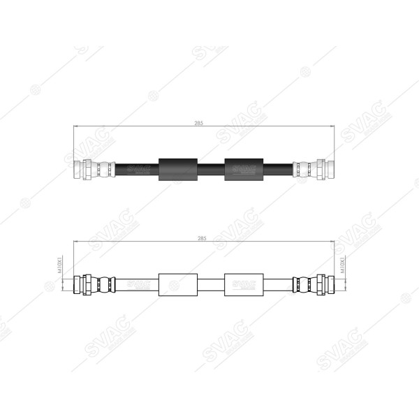 SVAC 20-135 Arka Fren Hortumu (Sag / Sol) Fiesta VI 08/- B Max 12 /-