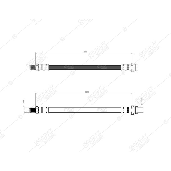 SVAC 20-140 Arka Fren Hortumu (Sag / Sol) Focus (Diskli) / (98 04)