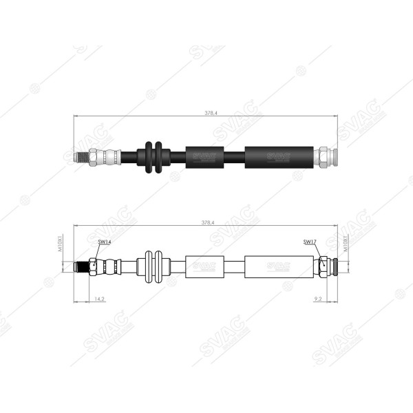 SVAC 20-171 Ön Fren Hortumu (Sag / Sol) Ka 08 /-