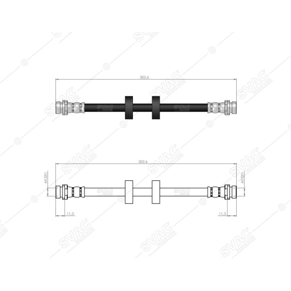 SVAC 20-181 Arka Fren Hortumu (Sag / Sol) Mondeo (93 96)