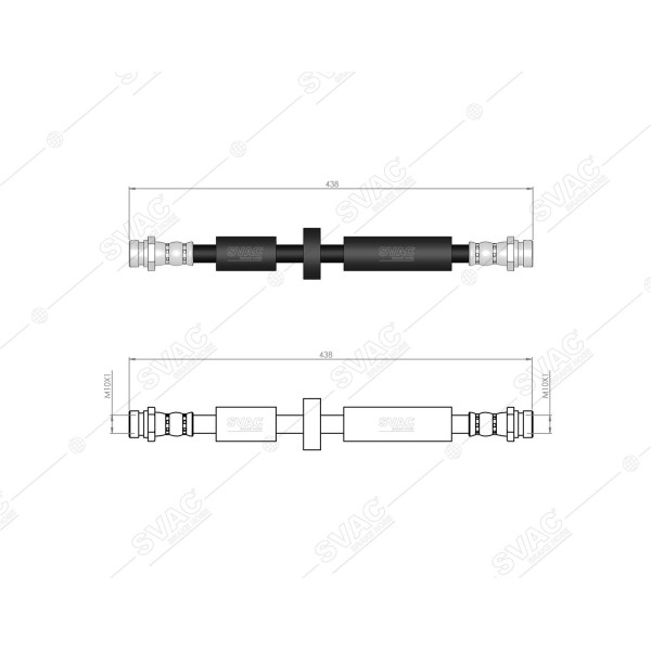 SVAC 20-193 Ön Fren Hortumu (Sag / Sol) Ranger (98 -06) Mazda Bt-50 Pick-Up (Cd, Un) 2.5 Mrz-Cd 06-1