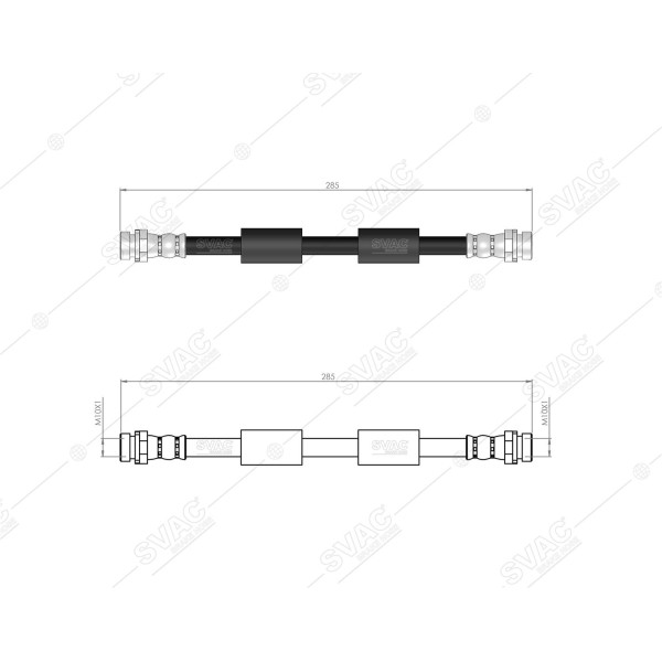 SVAC 20-199 Arka Fren Hortumu Ford Transit / Tourneo Courier (C4A) 14-