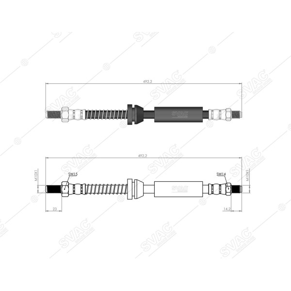 SVAC 200113 Arka Uzun Fren Hortumu Escort 90-94 