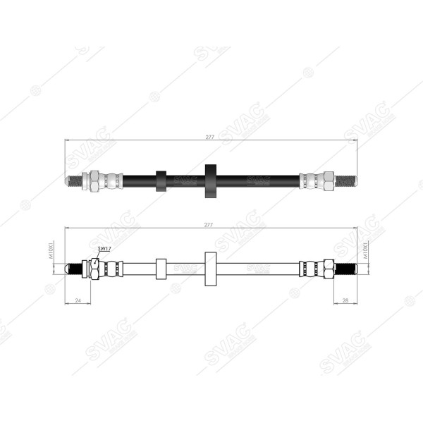 SVAC 200116 Arka Fren Hortumu Escort 86-90