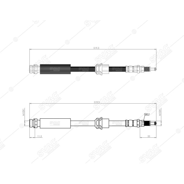 SVAC 200132 Ön Fren Hortumu Fiesta 02-08 