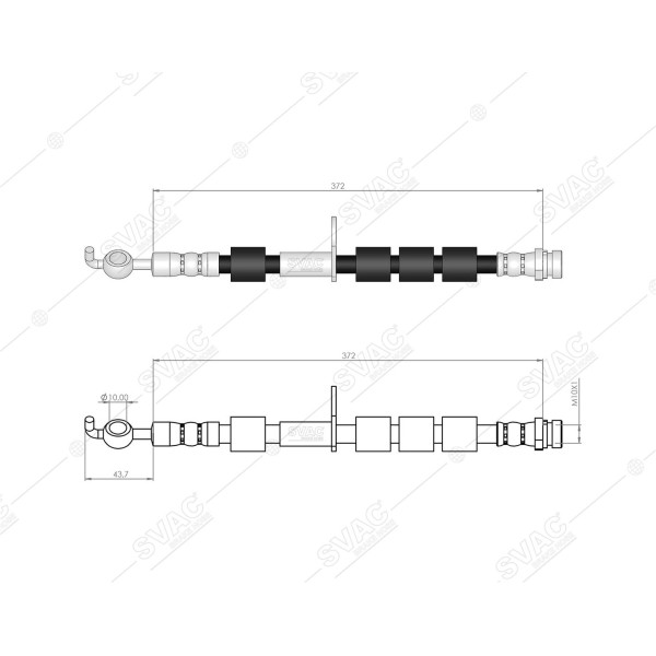 SVAC 200137 Ön Sol Fren Hortumu Fiesta 11-