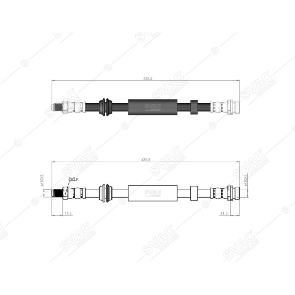 SVAC 200138 Arka Fren Hortumu Focus Kampanalı 00-04 