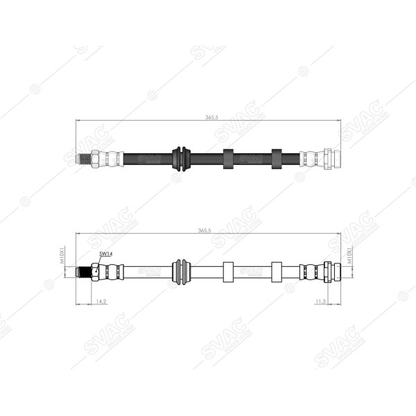 SVAC 200139 Ön Fren Hortumu Focus 98-04