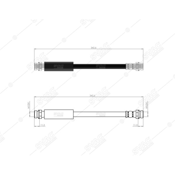 SVAC 200150 Arka Fren Hortumu Fusion 02- 
