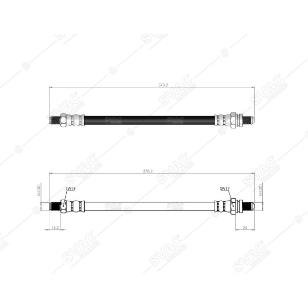 SVAC 200174 Arka Fren Hortumu Ford Ka 96-08