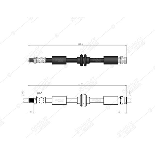 SVAC 200178 Arka Fren Hortumu Kuga I 08-13 