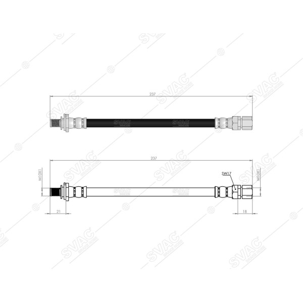 SVAC 30-116 Arka Fren Hortumu Astra F 91 98 