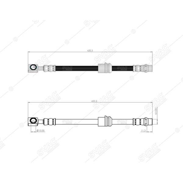 SVAC 30-117 Ön Fren Hortumu Astra G Zafira A 
