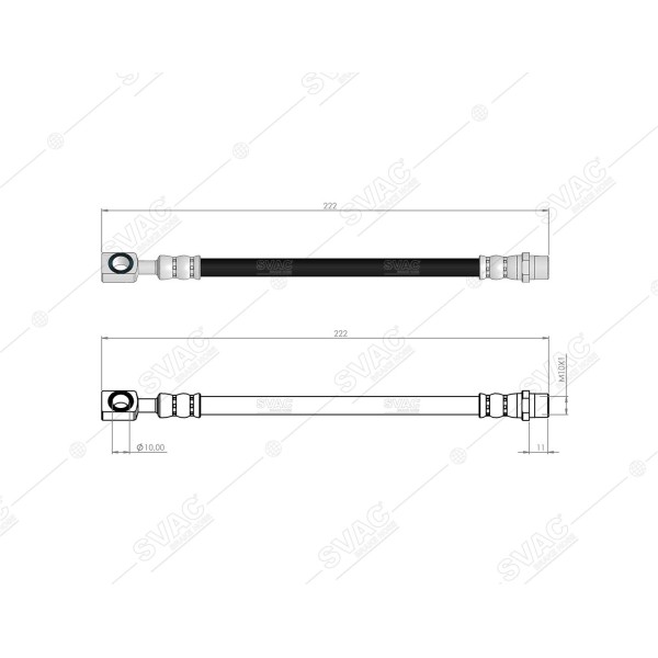 SVAC 30-118 Arka Fren Hortumu Astra G