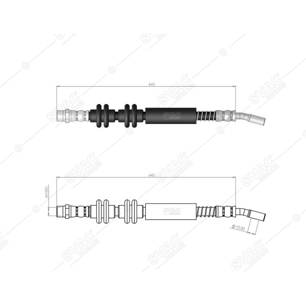 SVAC 30-122 Fren Hortumu Ön Sol Astra J 10-