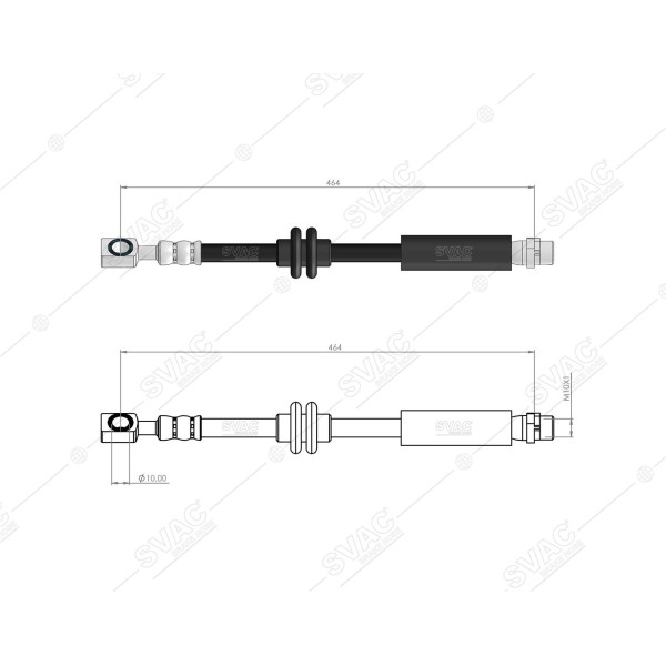 SVAC 30-153 Fren Hortumu Ön 17'' Insignia A 09-17 