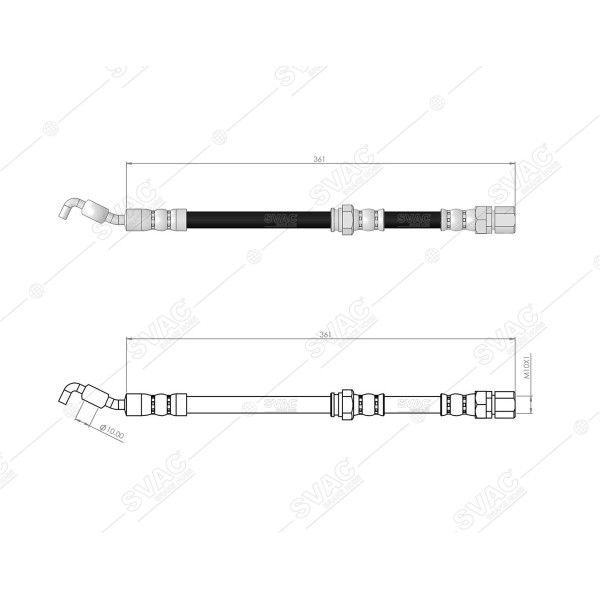 SVAC 30-158 Fren Hortumu Arka Sol Chevrolet Lacetti