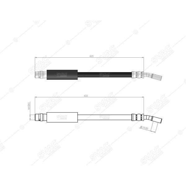 SVAC 30-165 Fren Hortumu Arka Sağ Mokka / Mokka X 13-19 