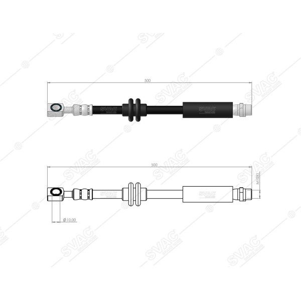 SVAC 30-167 Fren Hortumu Ön Mokka / Mokka X 13-19