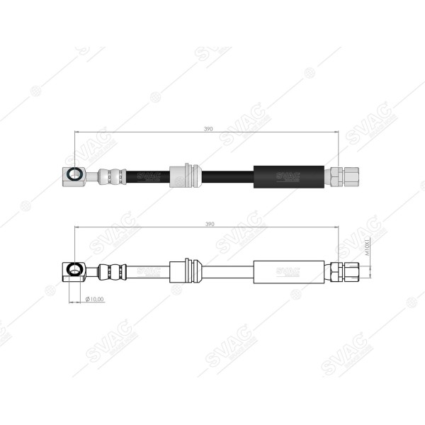 SVAC 30-190 Ön Fren Hortumu Vectra B 1,7 Td Cd Gl 95