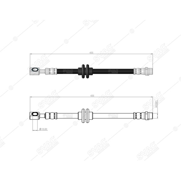 SVAC 30-197 Fren Hortumu Ön Sağ 16'' Zafira C 12-21 