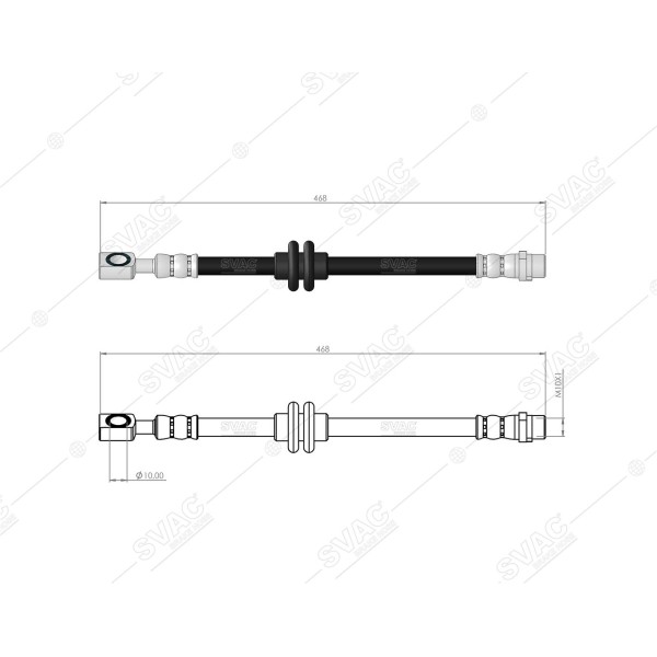 SVAC 30-198 Fren Hortumu Ön Sol Zafira C 12-21