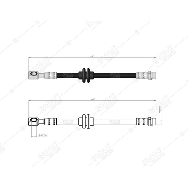 SVAC 30-199 Fren Hortumu Ön Sağ 17'' Zafira C 