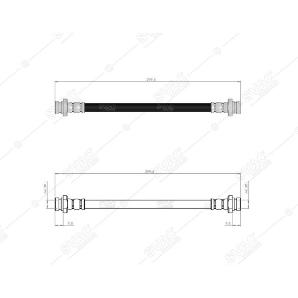 SVAC 300101 Arka Fren Hortumu Agila 00-07