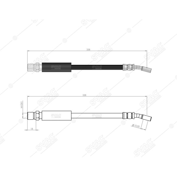 SVAC 300128 Ön Fren Hortumu Corsa B 93-00 