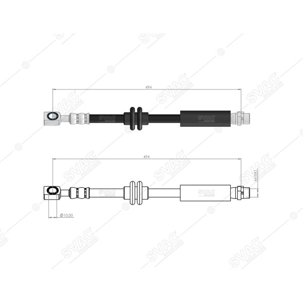 SVAC 300152 Ön Fren Hortumu Insignia 08-