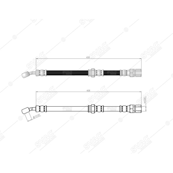SVAC 300157 Ön Sol Fren Hortumu Lacetti 05-