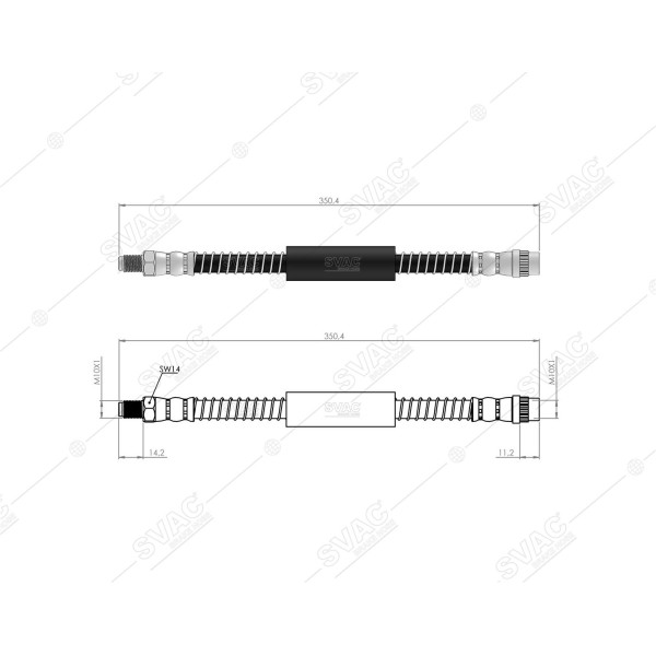 SVAC 300171 Arka Fren Hortumu Movano 98- - 