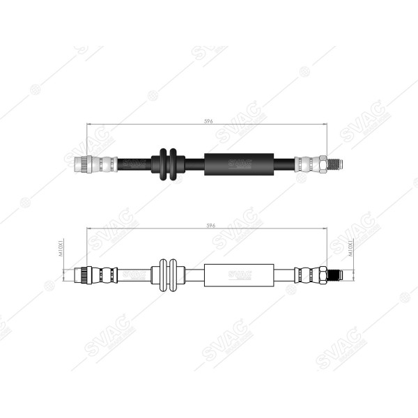 SVAC 300177 Arka Fren Hortumu Master III-Movano B 10-