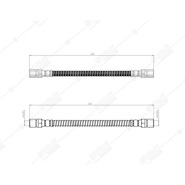SVAC 300182 Arka Sol Fren Hortumu Rezzo 05-08 