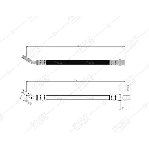 SVAC 300192 Arka Fren Hortumu Vectra C 03- 