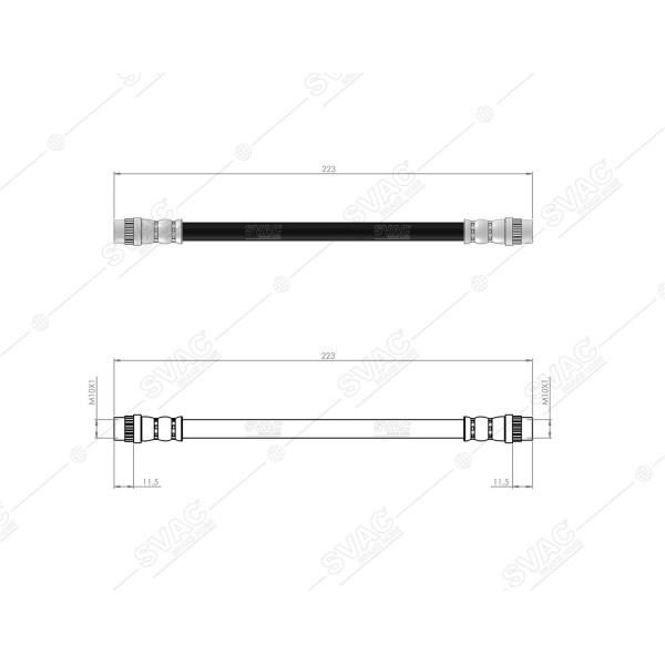 SVAC 300193 Arka Fren Hortumu Vivaro 01- 