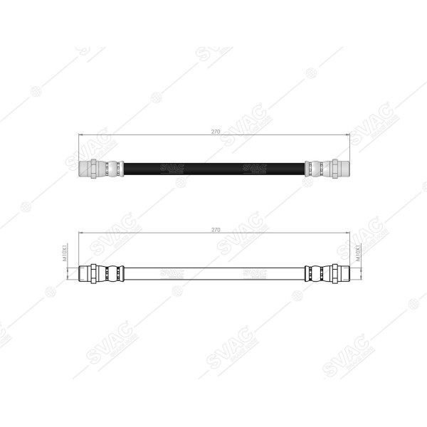 SVAC 300205 Arka Fren Hortumu Aveo 12-15 