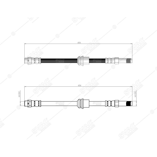 SVAC 40-100 Ön Fren Hortumu Bmw I3 Elektrik Range Extender 